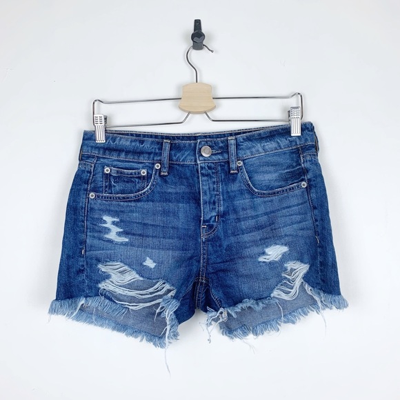 american eagle tomgirl midi shorts